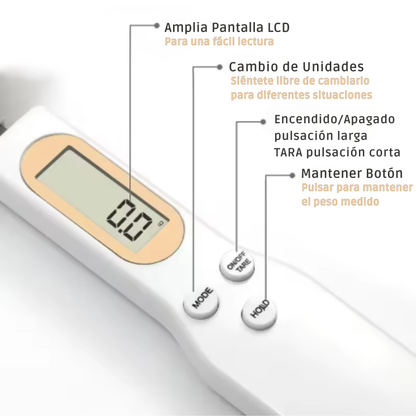 Cuchara con Bascula Digital Inteligente